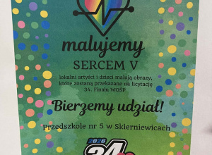 Malujemy Sercem” - Przedszkolaki dla WOŚP