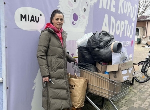 Wielkie serca naszych przedszkolaków . Akcja Rafi dla brzuszka -zimowa pomoc dla schroniska