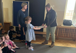 Dzieci dziękują Pani Leśnik