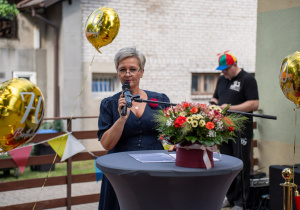 Pani Dyrektor przemawia
